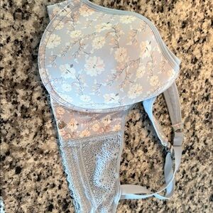 Lucky Brand Soft Blue Lace Bra